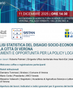 Seminario "Analisi statistica del disagio socio-economico della città di Verona. Strumenti e opportunità per la policy locale" - 11 dicembre 2025